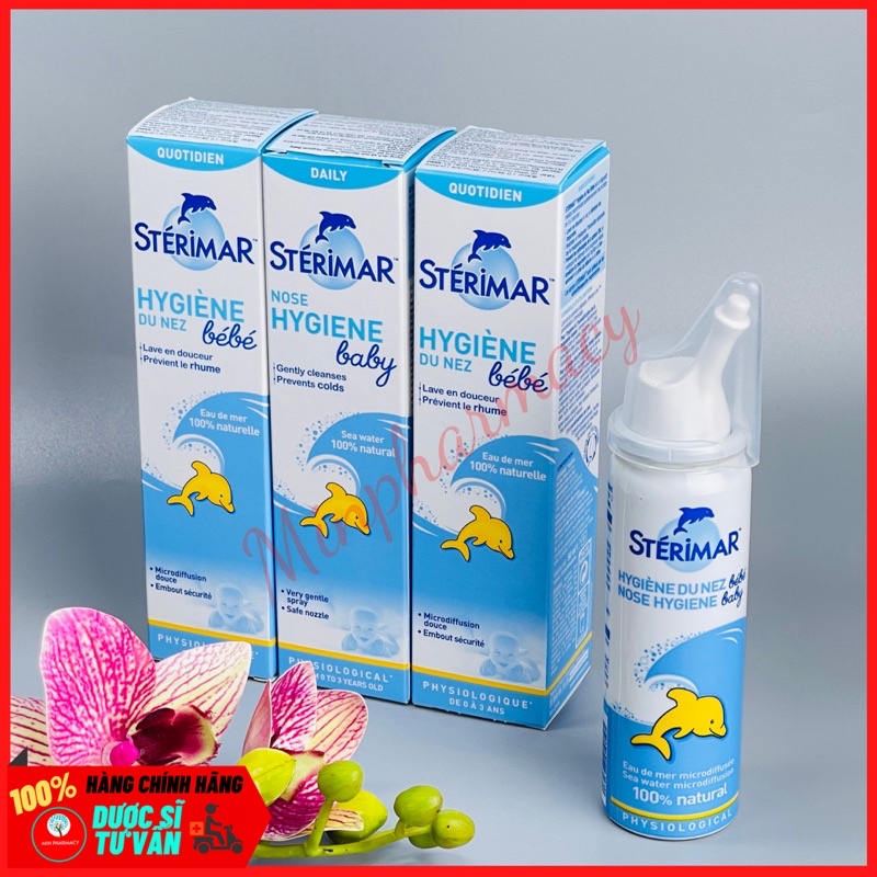 NƯỚC BIỂN XỊT MŨI CHO TRẺ STERIMAR BABY 50ml- Minpharmacy