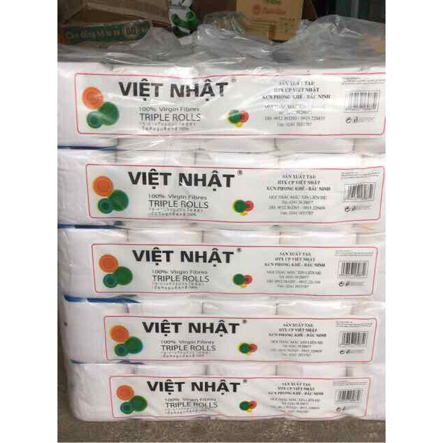 Giấy vệ sinh việt nhật 10 cuộn 3 lớp