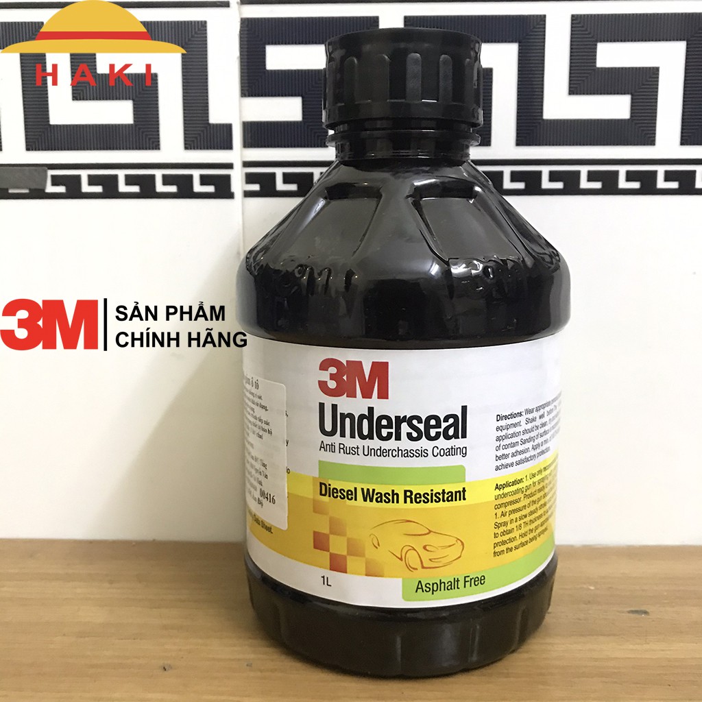 [CHÍNH HÃNG 3M] CHAI SƠN PHỦ GẦM/ XỊT GẦM CÁCH ÂM CHỐNG RỈ SẮT 3M UNDERSEAL – 1L