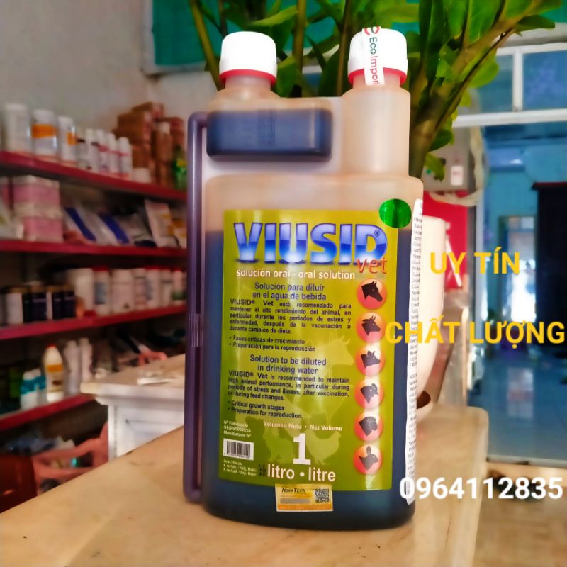 100ml VIUSID - giải độc gan thận cấp - dùng tốt cho gà chọi, gà tre, gà cảnh, vịt, ngan, cút, heo, tôm , cá