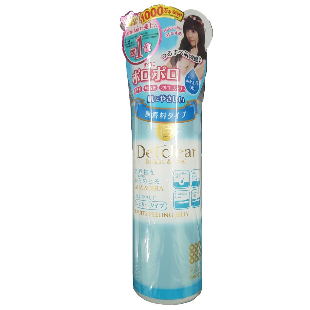 Gel tẩy tế bào chết, làm mờ vết thâm Detclear Bright & Peel 180ml