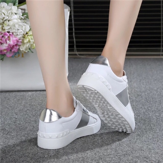 💥 Giày thể thao nữ trắng đế độn