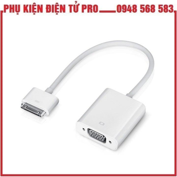 Dây Chuyển Đổi Cổng Kết Nối Iphone Ipad Sang Vga (Trắng)