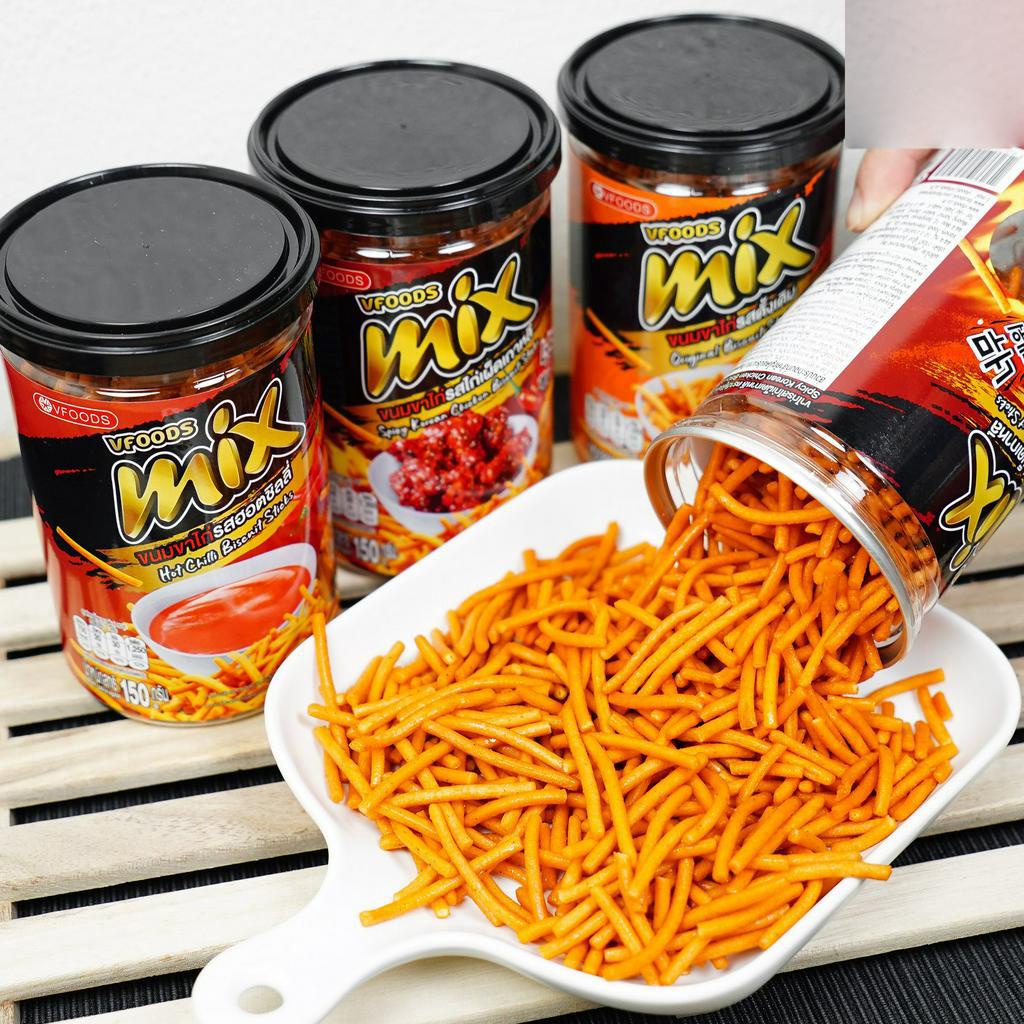 Bánh Snack que Vfoods Mix Thái Lan Hũ 150g (Nhiều vị lựa chọn)