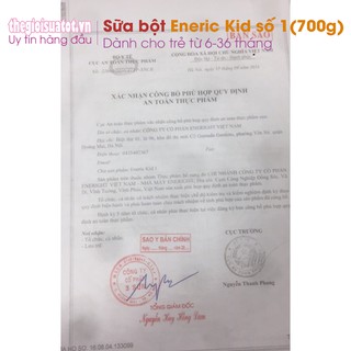 Sữa bột Eneric Kid số 1 loại 700g