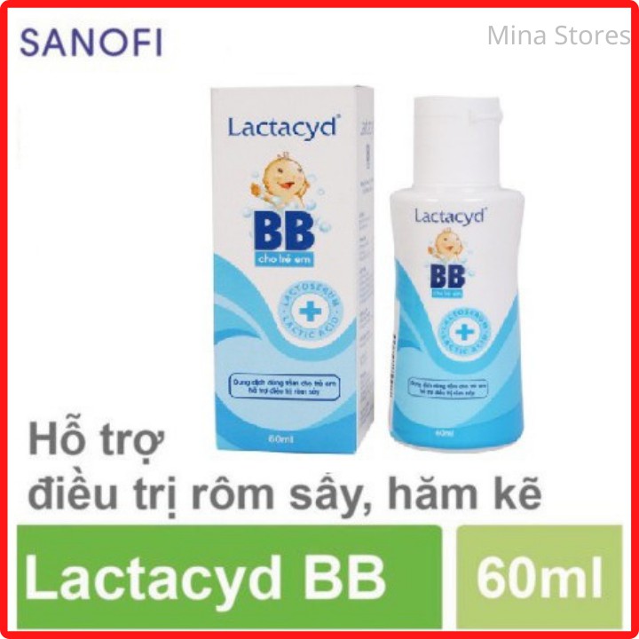 Sữa Tắm Rôm Sảy Cho Bé Lactacyd BB lọ nhỏ 60ml – Sữa Tắm Hàng Ngày An Toàn Dành Cho Bé