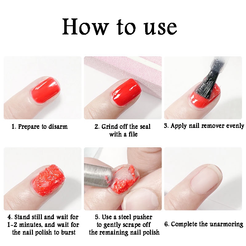 MONJA [Hàng mới về] Chất Tẩy Sơn Móng Tay Gel 8 / 15ml Hiệu Quả Chất Lượng Cao