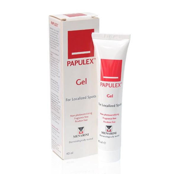 [CHÍNH HÃNG] [DATE 8/2023] PAPULEX Gel For Localized Spots 40mL - Gel Dưỡng Làm Giảm Mụn Trứng Cá, Mụn Nội Tiết Tố.