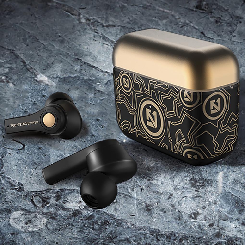 Set Tai Nghe Bluetooth / - 5 / 0 Âm Thanh Nổi 9d Chống Nước Giảm Ồn Và Phụ Kiện