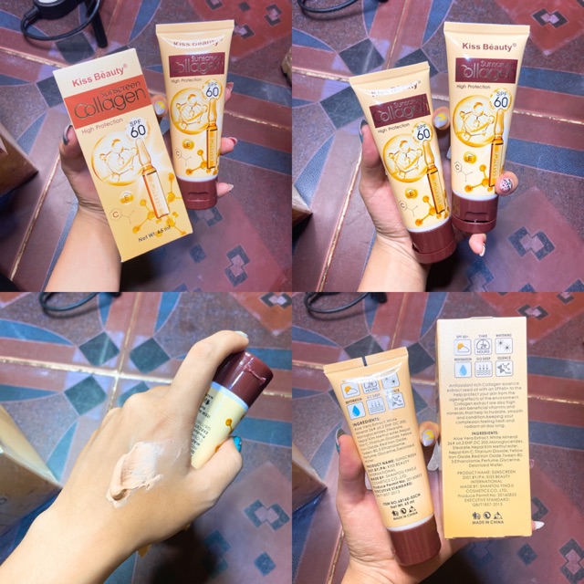 Kem nền tinh chất Collagen Kiss Beauty