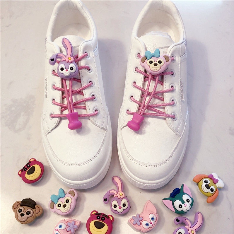 Khóa Dây Giày Không Cần Buộc Kiểu Hoạt Hình Tiện Lợi Cho Người Lớn Và Trẻ Em