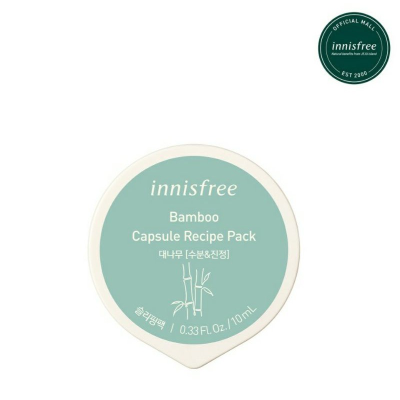 💯♥️Mặt Nạ ngủ Innisfree Capsule Recipe Pack Bamboo_Tre #10ml♥️💯