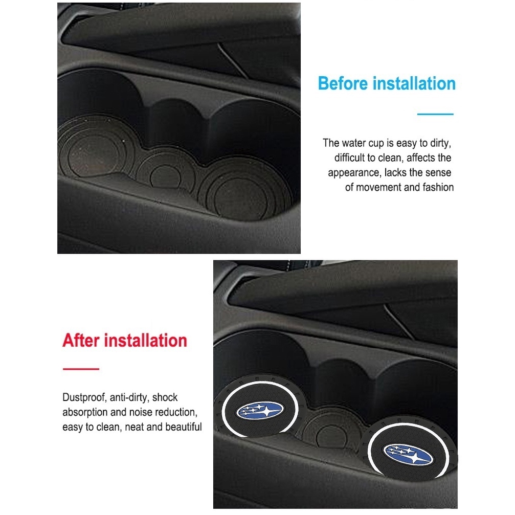 Miếng lót cốc chống trượt bằng silica gel trang trí nội thất xe Mazda Cx-30 Cx-8 Mazda3 Cx-3 Cx-9 Mazda6 Cx-5 Mazda2