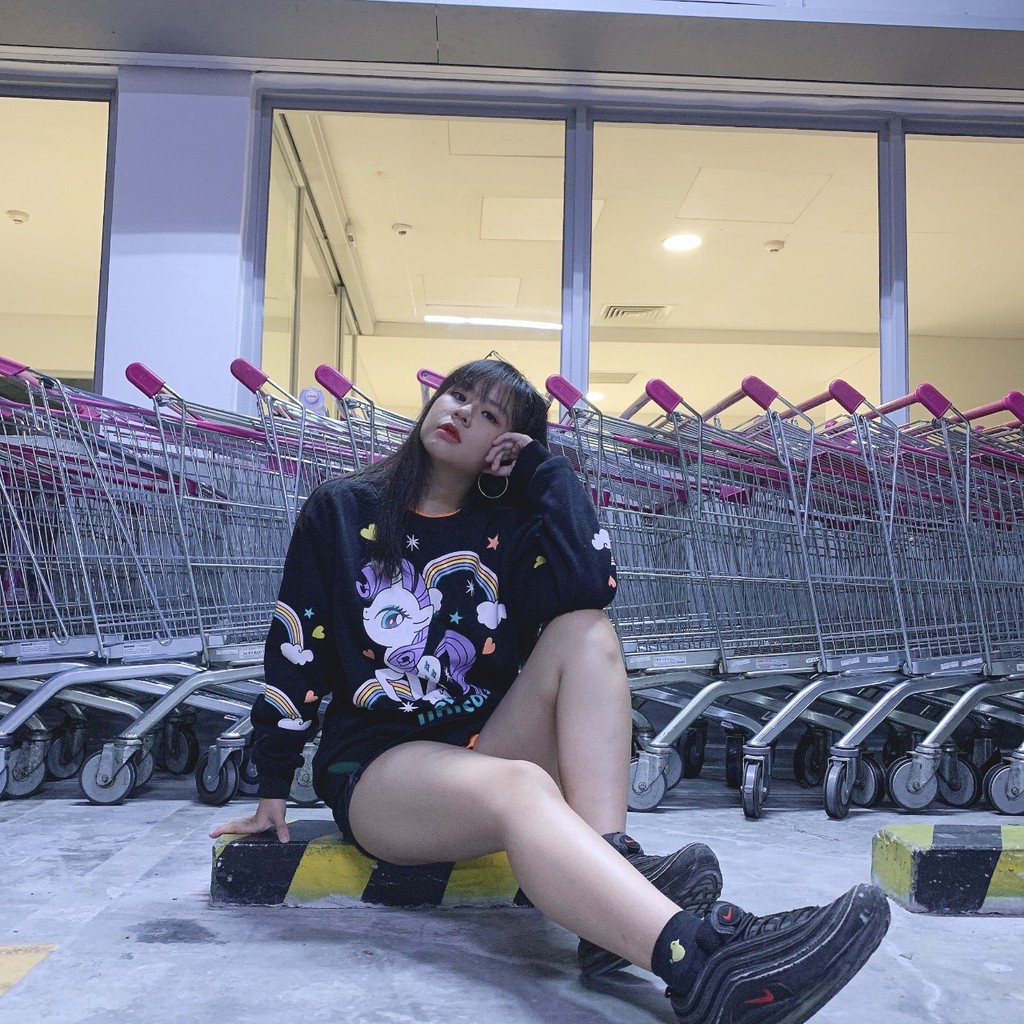 Áo Khoác Sweater Vải Nỉ Ngoại Mềm Mịn In Hinh Rõ Đẹp Free Size 65Kg AK14 | BigBuy360 - bigbuy360.vn