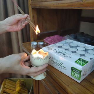 Nến tealight trắng 100 viên