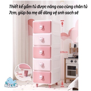 Tủ Đa Năng Gấu/Thỏ Cao Cấp Holla