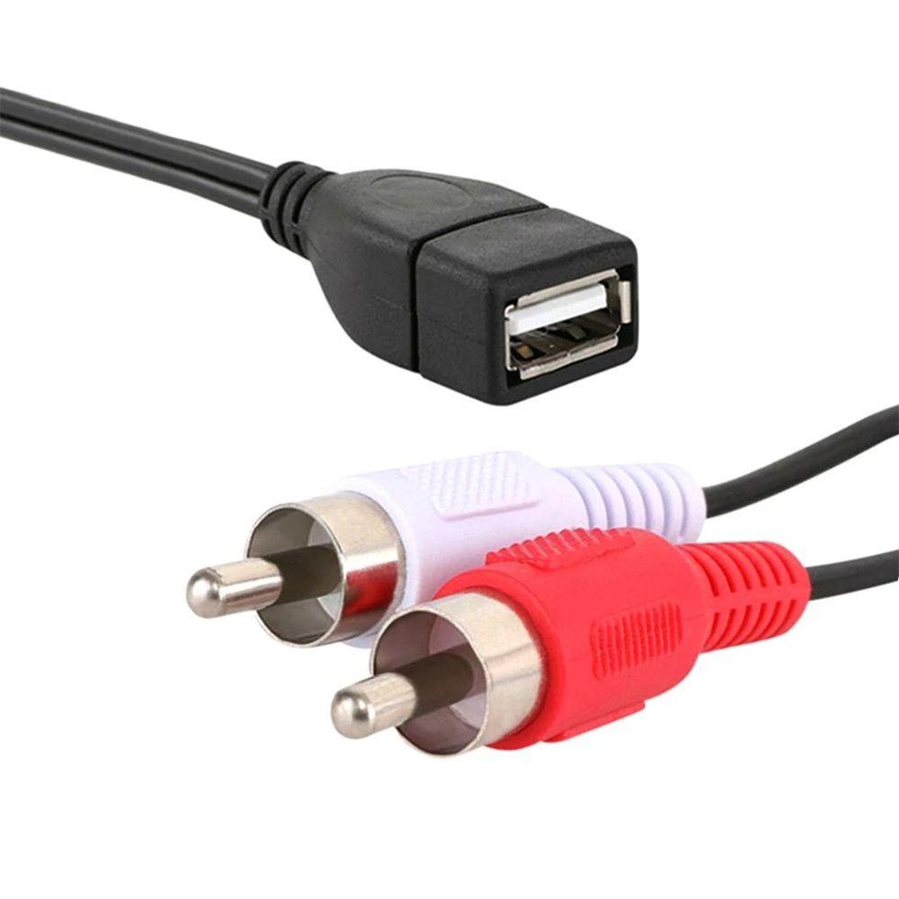 Dây Cáp Âm Thanh Nối Dài 1.5M Cổng USB A Với 2 Cổng RCA