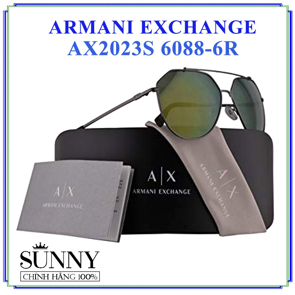 AX2023S - kính mát Armani Exchange chính hãng Italy, bảo hành toàn quốc