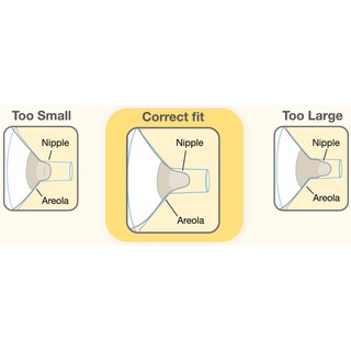 Phễu các size dùng cho máy hút sữa
