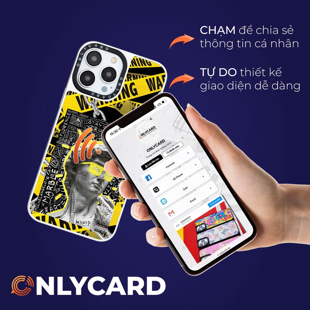 Ốp lưng thông minh ONLYCARD_DAVID-2 /Dành cho các dòng IPhone 7/7plus/8/8plus/x/xr/xs/11/12/13/pro/promax