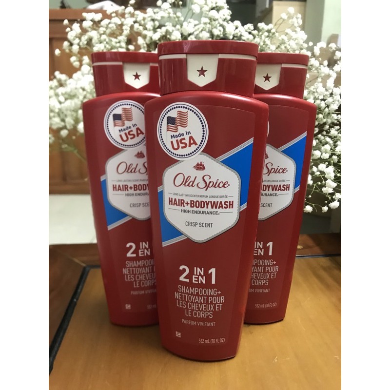 [NK Mỹ][532ml-Chuẩn Mỹ] Sữa tắm gội cho nam Old Spice 532ml - hàng nhập khẩu chính hãng Mỹ - T-RIS SHOP