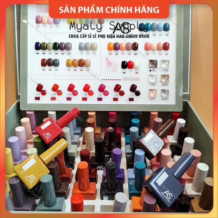 Set Sơn Gel AS 60 Màu Kèm Bàng Màu 1355