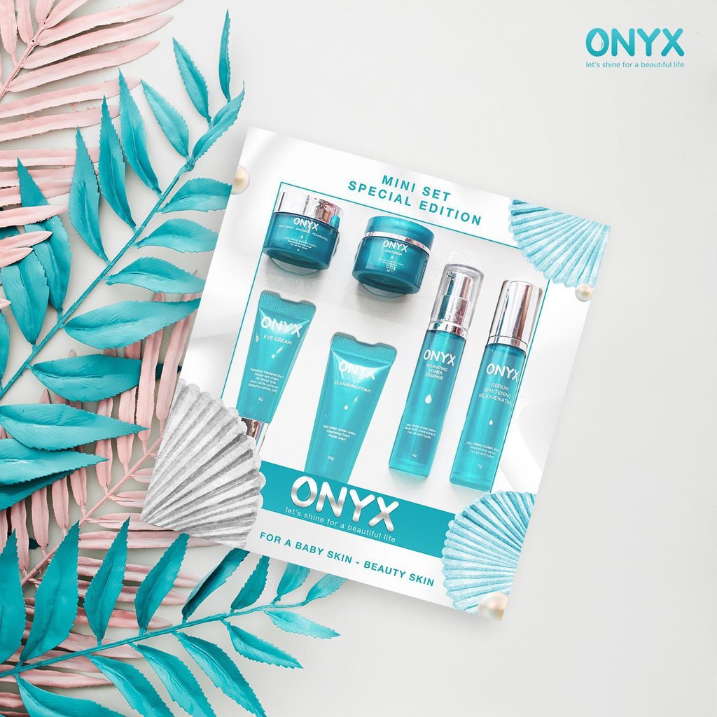 Set dưỡng da cơ bản mini Onyx đầy đủ các bước cho làn da sáng khỏe, mịn màng đầy sức sống - Mymy cosmetic
