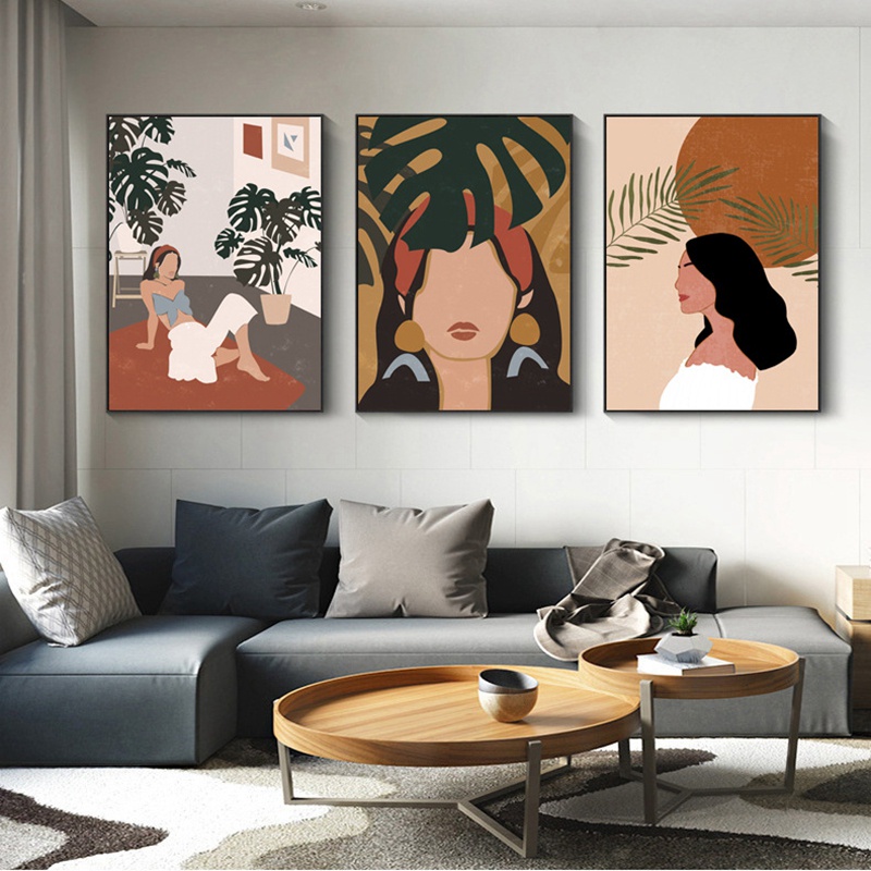 Tranh treo tường chất liệu vải canvas phong cách Bắc Âu