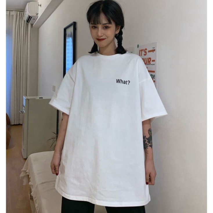 ÁO THUN, ÁO PHÔNG TAY LỠ UNISEX FORM RỘNG OVERSIZE ANIME WHAT M212 KIWI SHOP union SHOP