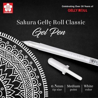 Bút gel trắng sakura - full set 0.5, 0.8, 1.0