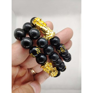 Vòng tay phong thủy❤️TÀI LỘC❤️, vòng tỳ hưu phong thủy loại to, hạt đá hút tài hút lộc