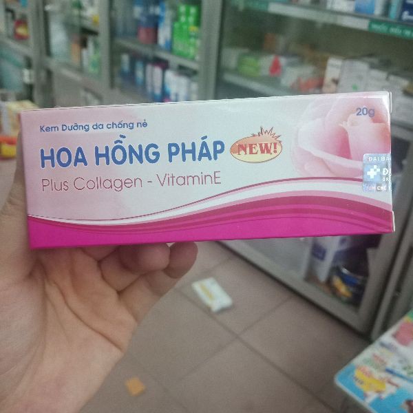 Kem nẻ Hoa Hồng Pháp dạng tuýp 20g - dưỡng da chống nẻ, kem lót trang điểm