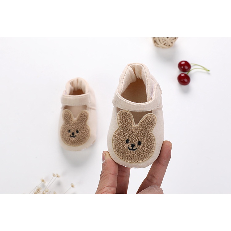 𝗦𝗵𝗼𝗽 𝗠𝗲̣ 𝗕𝗼𝗯 𝟴𝟲 - Giày tập đi cho bé 0-18 tháng tuổi chống trơn trượt ORGANIC cotton hữu cơ tự nhiên đế mềm