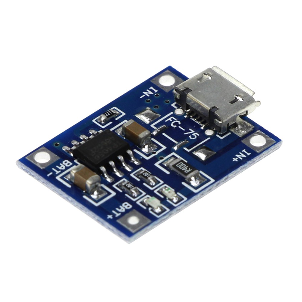 Bảng mạch sạc pin Lithium TP4056 5V 1A Micro USB 18650
