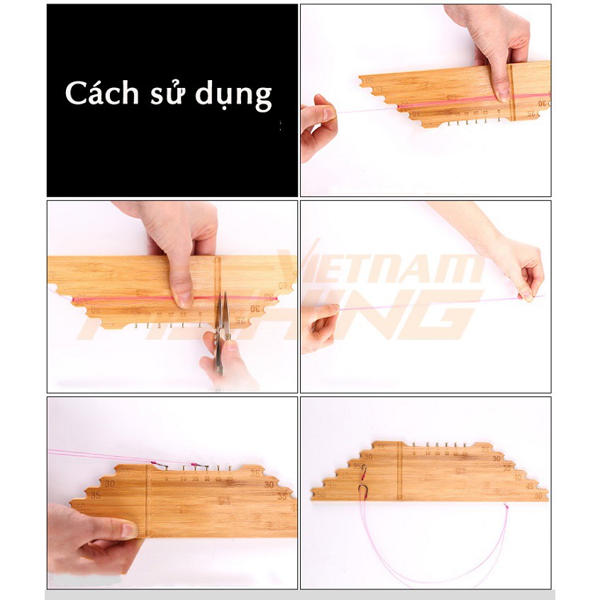 Thước Gỗ Làm Thẻo Câu Đài Handing 45-70 cm - Chính Hãng