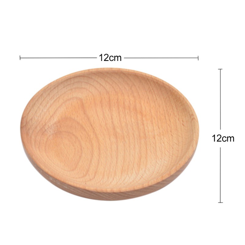 Đĩa đựng thực phẩm/sushi bằng gỗ hình vuông/tròn tiện dụng