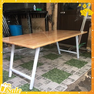 [SALE] Bàn gỗ cao su chân sắt cao 50cm [SALE]