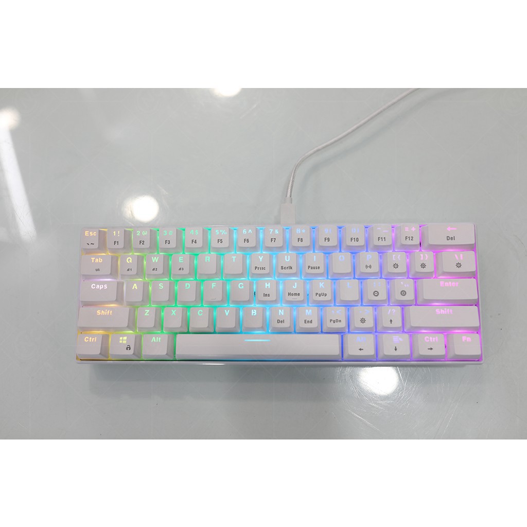 [Hàng Chính Hãng] Bàn Phím Cơ Bluetooth E-DRA EK361W Màu Trắng,Bàn Phím Gaming Bluetooth E-DRA EK361W Trắng- Bh 24 tháng | BigBuy360 - bigbuy360.vn