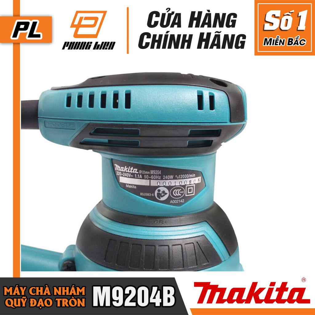 [Chính Hãng] Máy Chà Nhám Quỹ Đạo Tròn M9204B (240W-125MM)