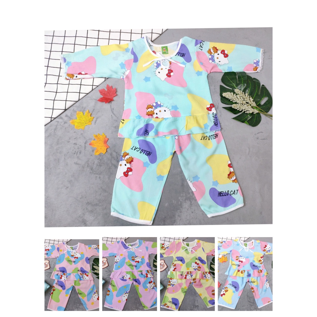 Combo 3 bộ tole tay dài bé gái