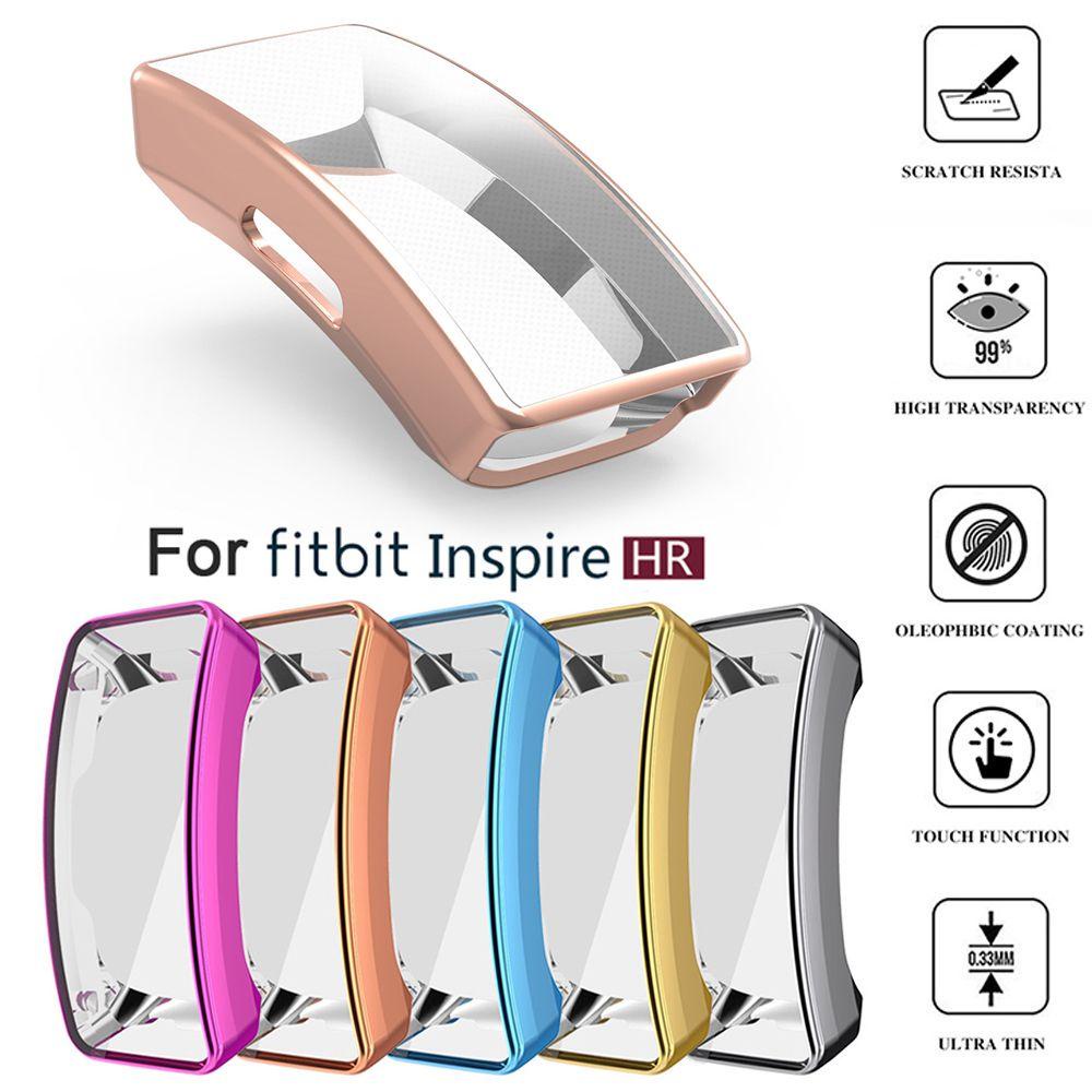 Dây Đeo TPU Mạ Điện Chống Sốc Cho Đồng Hồ Thông Minh Fitbit Inspire &amp; HR