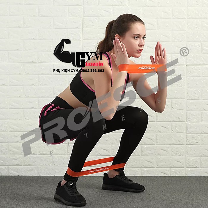 Dây Mini Band Proesce Fitness, Dây Kháng Lực Tập Mông Đùi