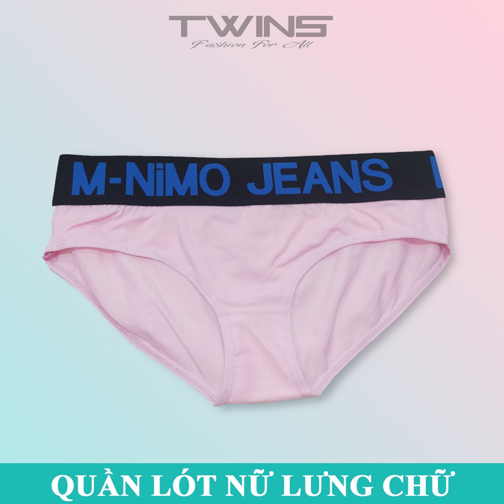 Quần lót nữ cotton cao cấp dạng thể thao phom mini lưng chữ bản lớn size dưới 58kg