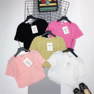 Áo xốp ô mềm dáng croptop (kèm ảnh thật,video)