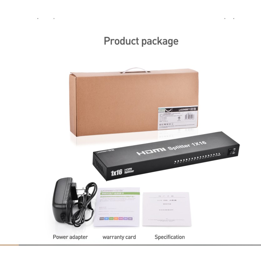 Bộ chia HDMI 1 ra 16 cổng UGREEN 40218