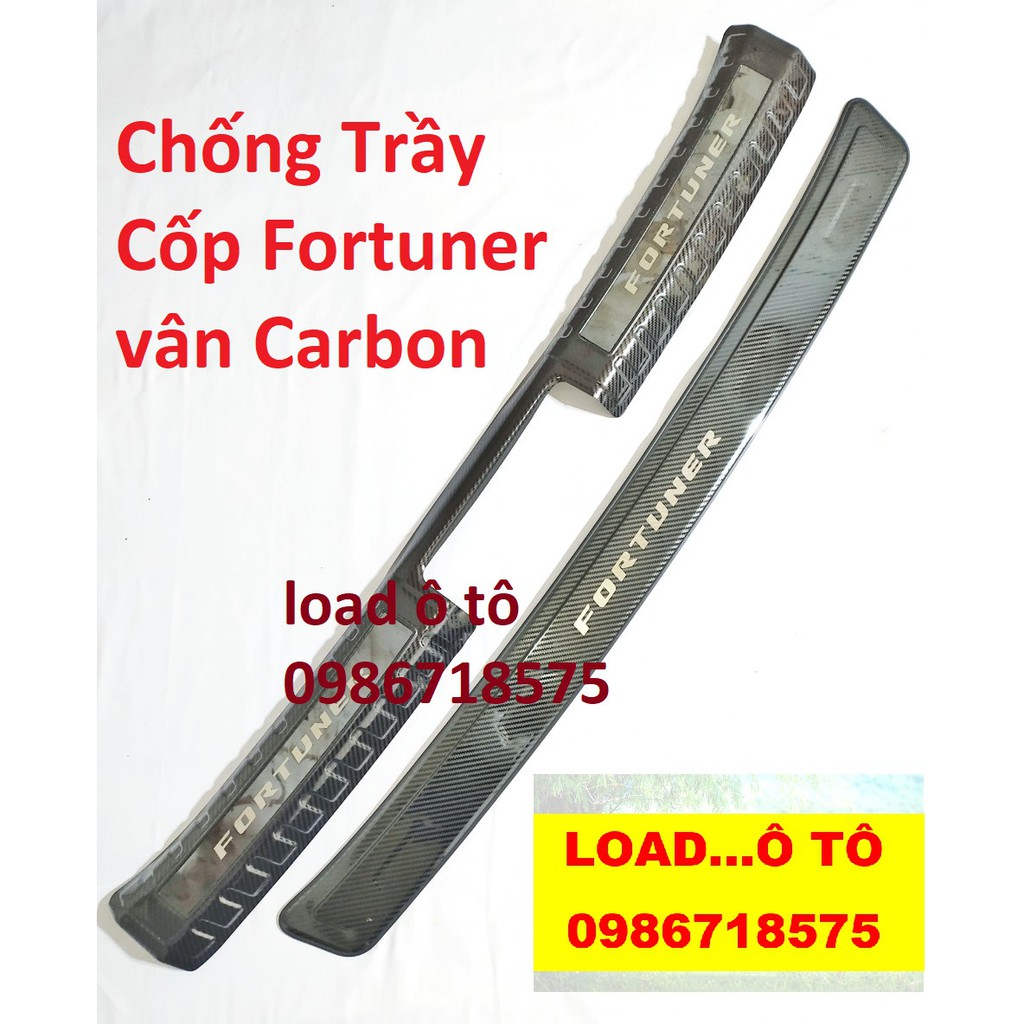 Chống Trầy Cốp Fortuner 2017-2021 Vân carbon Cao Cấp