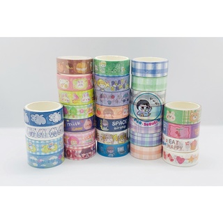 {Khác ~ Có sẵn/ Order} Phụ kiện trang trí: Washi tape 1,5cm *3m/ Băng dính giấy (Tổng hợp)