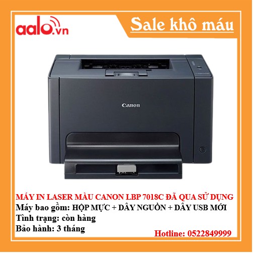 MÁY IN LASER MÀU CANNOON LBP 7018C ĐÃ QUA SỬ DỤNG - AALO.VN