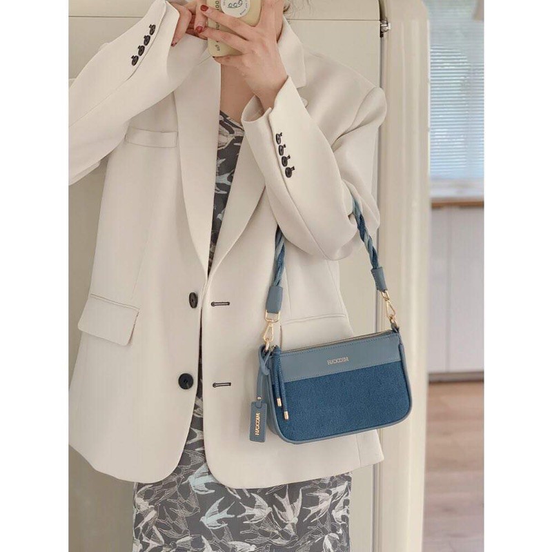 [Mã FATHANG5 giảm 10K đơn 50K] Hàng od - Túi kẹp nách- deo cheo hot trend màu xanh mới | BigBuy360 - bigbuy360.vn