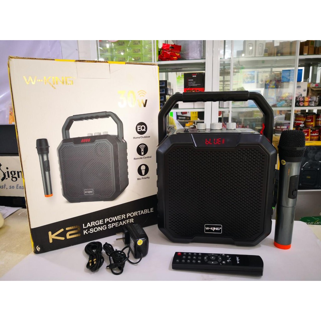 Loa Bluetooth Không Dây W-King K2 Tặng Kèm Mic 30W